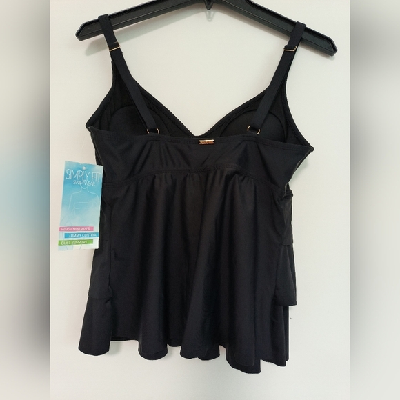 New Top Black Swimsuit / Size Medium - Picture 3 of 9